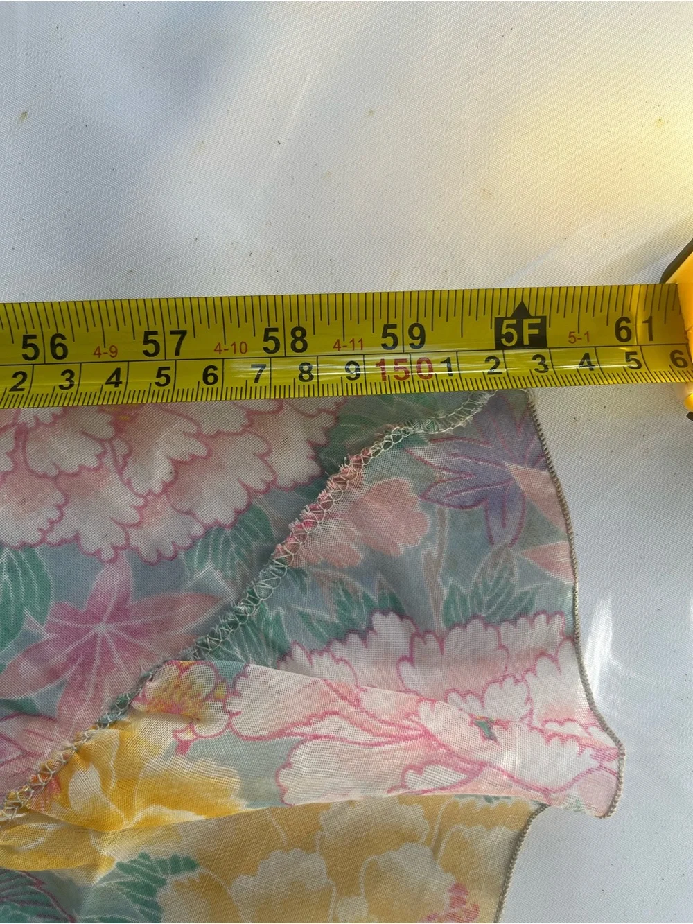 Vintage Sheer Floral Peacock‎ Kimono Duster Cover Up Boho